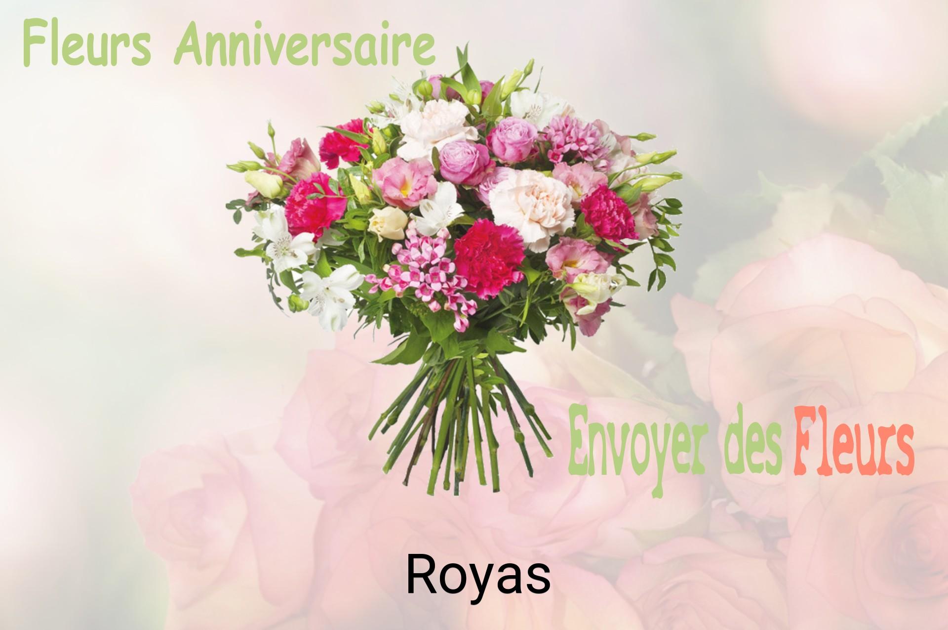 Bouquet de fleurs d’anniversaire livré à Royas